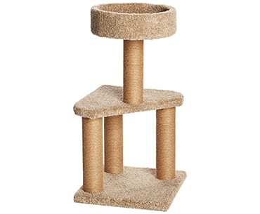 Amazonbasics cat activity tree toys for indoor cats