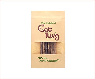 CatTwig organic silver vine alternative stick toy