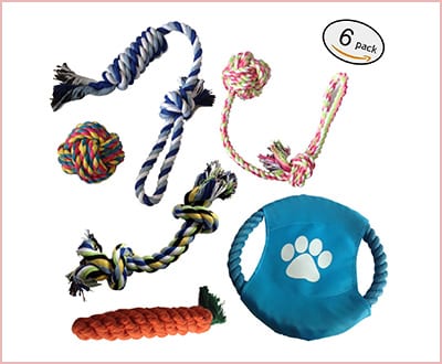 E-sports durable interactive dog toys 6 in a pack