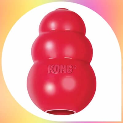 red Kong Classic rubber  Dog Toy 