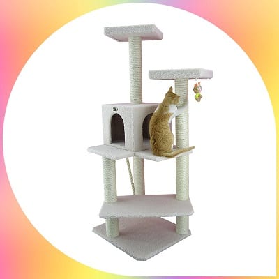 Armarkat easy assembly cat furniture condo tree