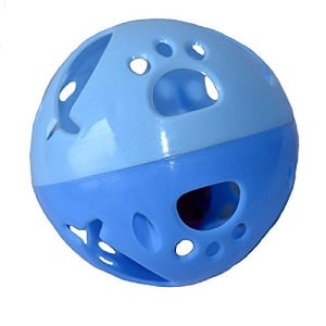 large blue ball with bell 