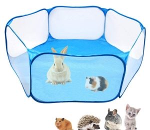 Amakunft Small Animals C&C Cage Tent, Breathable & Transparent Pet Playpen 