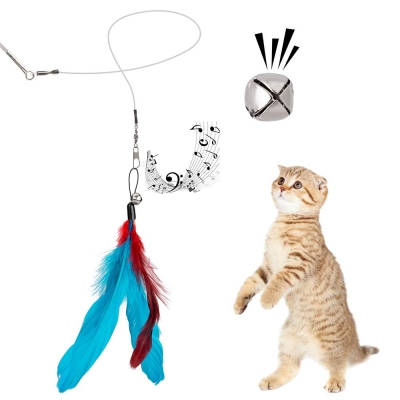 JIARON Feather Teaser Cat Toy 