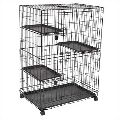 AmazonBasics Large 3-Tier Cat Cage Playpen