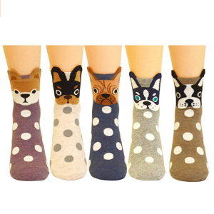 Jeasona Women's Fun Socks Cute Dog Animals Funny Funky Novelty Cotton