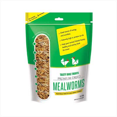 Tasty Bug Treats Premium Dried Mealworms