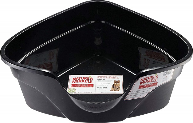 Nature’s Miracle Advanced High Sided Corner Litter Box