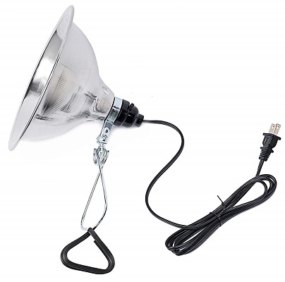 Simple Deluxe Clamp Lamp Light with 8.5 Inch Aluminum Reflector