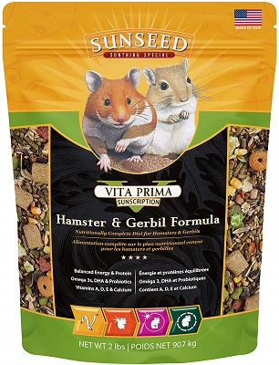 Sunseed Vita Prima - Hamster & Gerbil, Dwarf Hamster Varieties