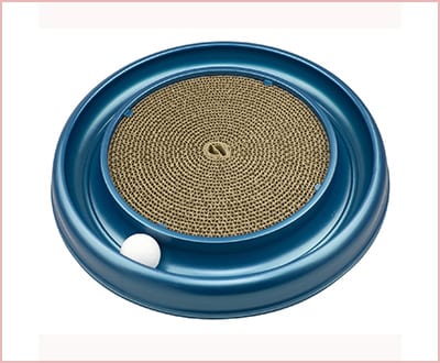 Bergan turbo scratcher cat toy with ball included