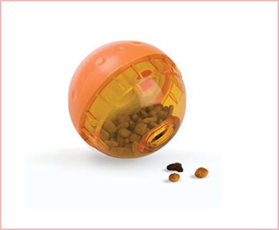 OurPets IQ treat ball interactive dog toy and food dispenser