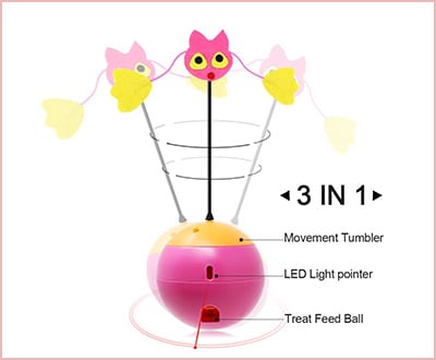 Tumbler laser interactive 3 in 1 cat toys