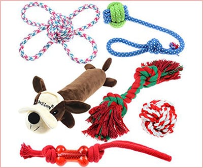 Well Love dog toys 6 pack cotton rope