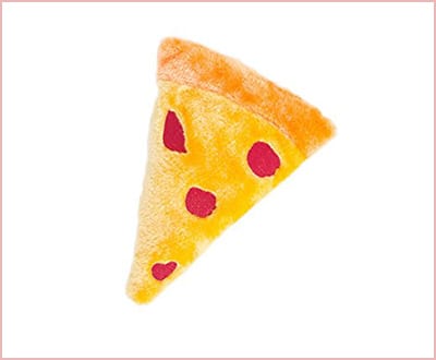 ZippyPaws squeakie pizza dog toy