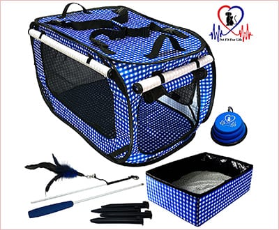 Pet Fit Life collapsible cat bed and carrier
