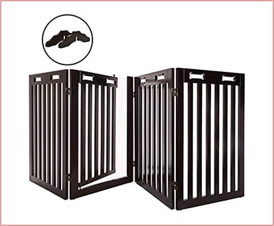 Arf Pets free standing wood dog gate