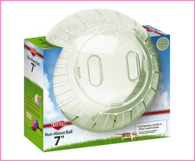Kaytee Run-About 7” Hamster Exercise Ball, Moon Glow