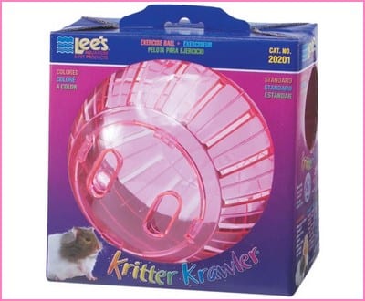 Lee’s Kritter Krawler Standard Exercise Ball, 7-Inch, Colored