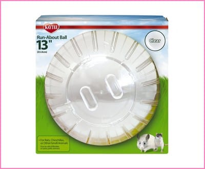 Kaytee Mega Run-about 13” Exercise Ball, Clear