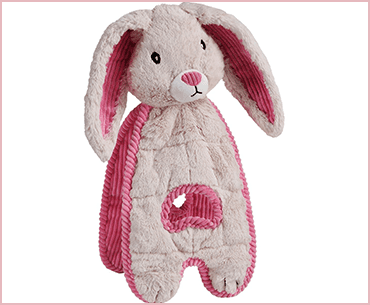 best dog chew toys Charming Pet Cuddle Tugs Pet Squeak Toy Bunny
