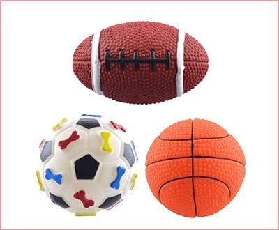 Dogloveit Rubber Ball Toys for Chihuahuas
