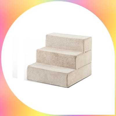 Zinus comfost foam dog staircase with 3 steps