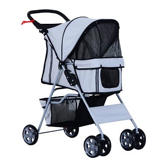 PawHut Pet 4 Wheels Travel Stroller 