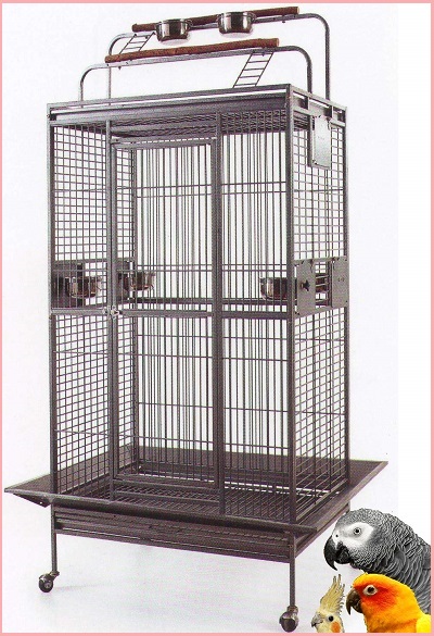 Mcage Large Wrought Iron Bird Parrot Cage 