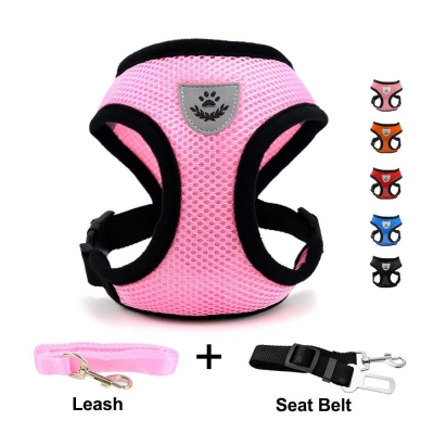 INVENHO Mesh best cat Harness with Padded Vest for Puppy and Cats