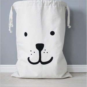 Cuteboom Canvas Laundry bag Household Drawstring Organizers