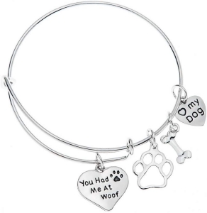 Infinity Collection Dog Charm Bracelet