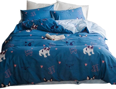 OTOB New Cartoon Dog Prints Twin Cute Duvet Cover Set