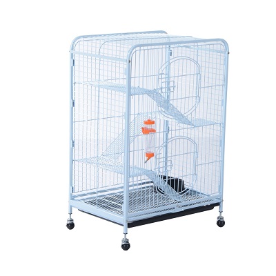 PawHut 37″ 4 Level Indoor Hutch Small Animal Cage