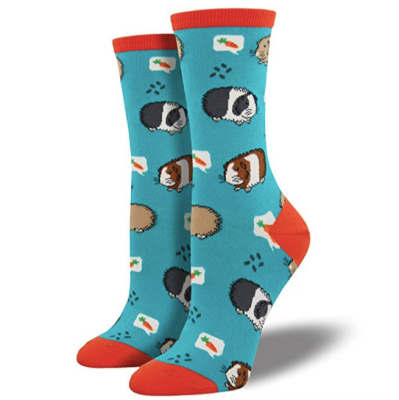 Socksmith Womens Novelty Crew Socks Guinea Pigs