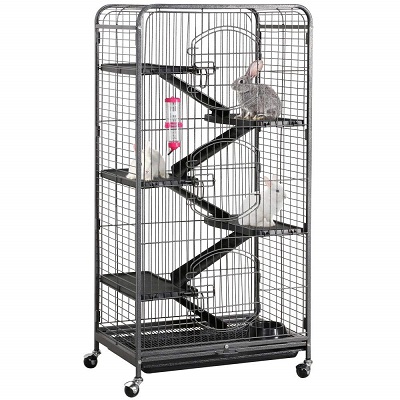 Yaheetech Metal Small Animals Hutch