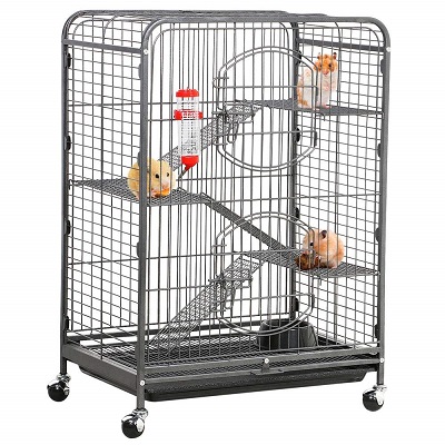 Yaheetech Metal Small Animals Hutch