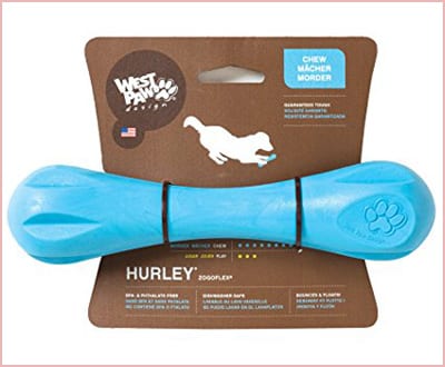 West Paw design Zogoflex Hurley blue dog bone
