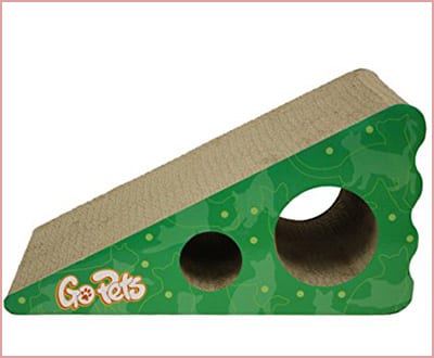 Premium cat scratcher by GoPets in green