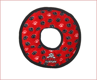 Tuffy ultimate no stuff dog toys ring with 4 layers of material
