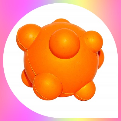 PlayfulSpirit Bumpy Bouncy Solid Rubber Ball