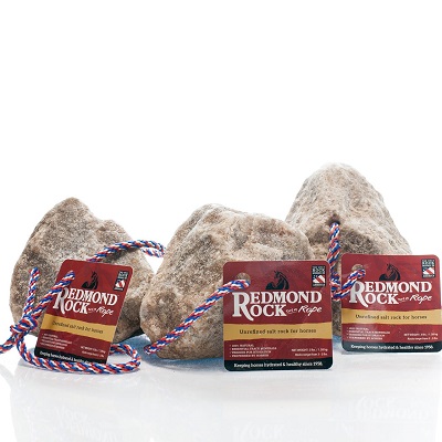 REDMOND – Rock on a Rope Unrefined Salt Rock for Horses (3 Pack)